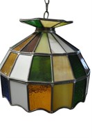 Hand Crafted Hanging Stain Glass Lamp