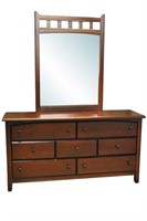 Bassett Cherry Dresser & Mirror