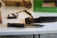 Bowie Knife & Case Pocket Knives