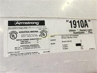 Box of New Armstrong Ceiling Tiles - 1910A