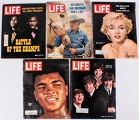 Amazing Batch Life Magazines 5 Historic Covers.