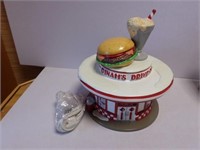 90'S DEPT 56 Christmas Dinah's DRIVE-IN