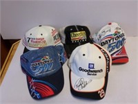 NASCAR Racking Caps Hats AUTOGRAPHED