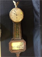 Waterbury Banjo Clock with Reverse Painted Glass