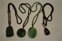 4 Antique Asian Necklaces & Pendants