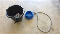 Heated bucket & water dish