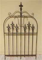 Old Wrought Iron Gate with Cast Iron Finials.