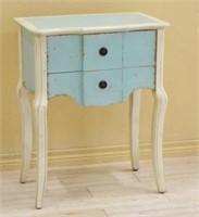 Side Cabinet with a Distressed Painted Finish.