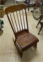 Early Spindle Back Rocking Chair.