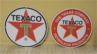 Round Texaco Signs.