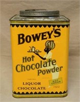 Bowey's Hot Chocolate Powder Tin.