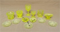 Yellow Uranium Glass Selection.
