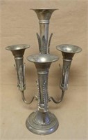 Silver Plate Four Flute Epergne.