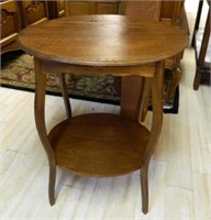 Oak Two Tier Occasional Table.