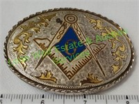 Vintage Masonic Belt Buckle