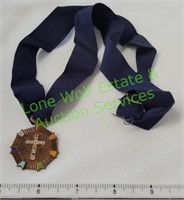 Vintage Masonic Cross of Color Medal