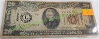 1934-A Hawaii US Twenty Dollar Bill