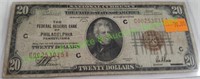 1929 Twenty Dollar Brown Seal Note