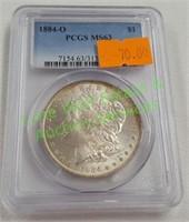 Graded 1884-O Morgan Dollar