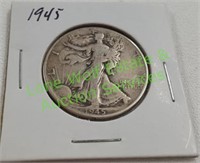 1945 Walking Liberty Half Dollar