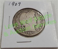 1907 Barber Half Dollar