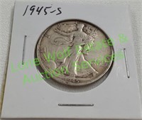 1945-S Walking Liberty Half Dollar