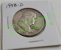 1958-D Franklin Half Dollar