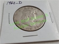 1962-D Franklin Half Dollar