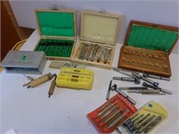 Lot of Vintage Drill Bits Wood Working