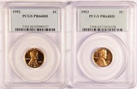 Pair Of Certified Proof Lincolns.