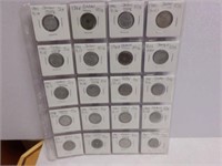 Page of Old JAPANESESE Japan COINS WWII