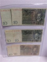 Page of OLD GERMAN MONEY #2