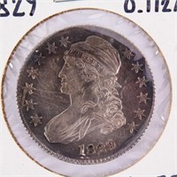 Coin 1829 Bust Half Dollar AU55  Nice