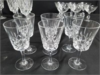 LOT OF 6 SMALLER GORHAM CRYSTAL GLASSES