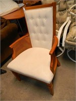 White & Wicker, High Back Accent Chair