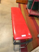 Sparkly Red Weight Bench