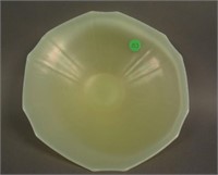9 ¼” U.S. Glass domed Flared Ribbed Bowl –
