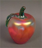 1983 Joe St. Clair Figural Apple – Red Irid.
