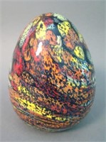 4” Tall Fenton Figural Egg Paperweight by Dave