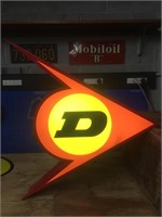 Dunlop "D" light box approx 80cm