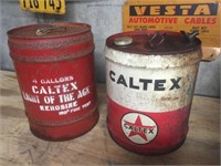 2X Caltex 4 gallon drums
