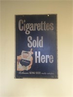 Rothmans cigarettes sold here double sided sign