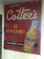 Original Cottees sign approx 150 x 120 cm