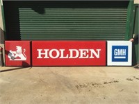 Original 3 piece Holder dealership sign in frame