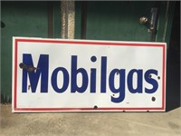 Original Mobilgas enamel sign approx