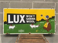Original enamel Lux sign approx
