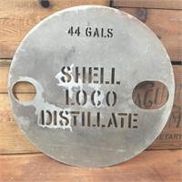 Shell Loco distillate 44 gal drum stencil