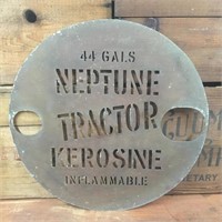 Neptune Tractor kerosine 44 gal drum stencil