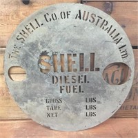 Shell Diesel fuel 44 drum stencil