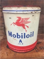 Mobiloil A 5 gallon drum